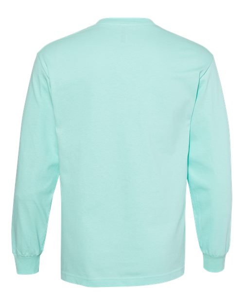 Unisex Heavyweight Cotton Long Sleeve Tee - Celadon