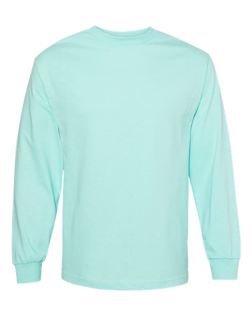Unisex Heavyweight Cotton Long Sleeve Tee - Celadon