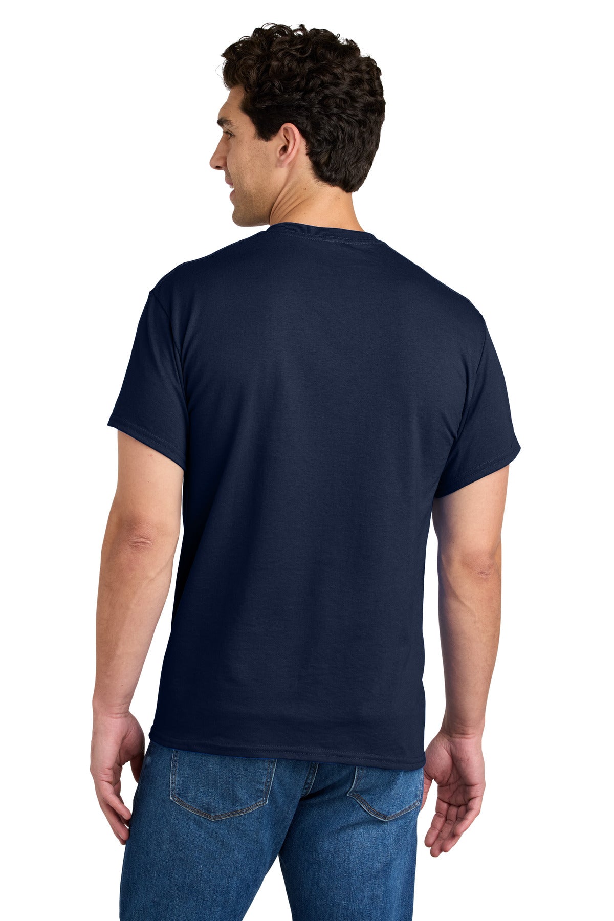 Gildan - DryBlend 50 Cotton/50 Poly Pocket T-Shirt - Navy