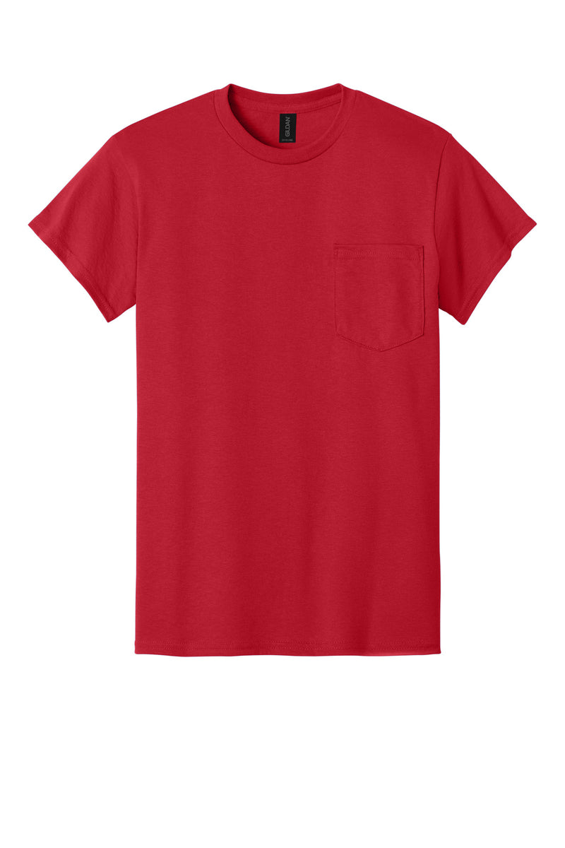 Gildan - DryBlend 50 Cotton/50 Poly Pocket T-Shirt - Red