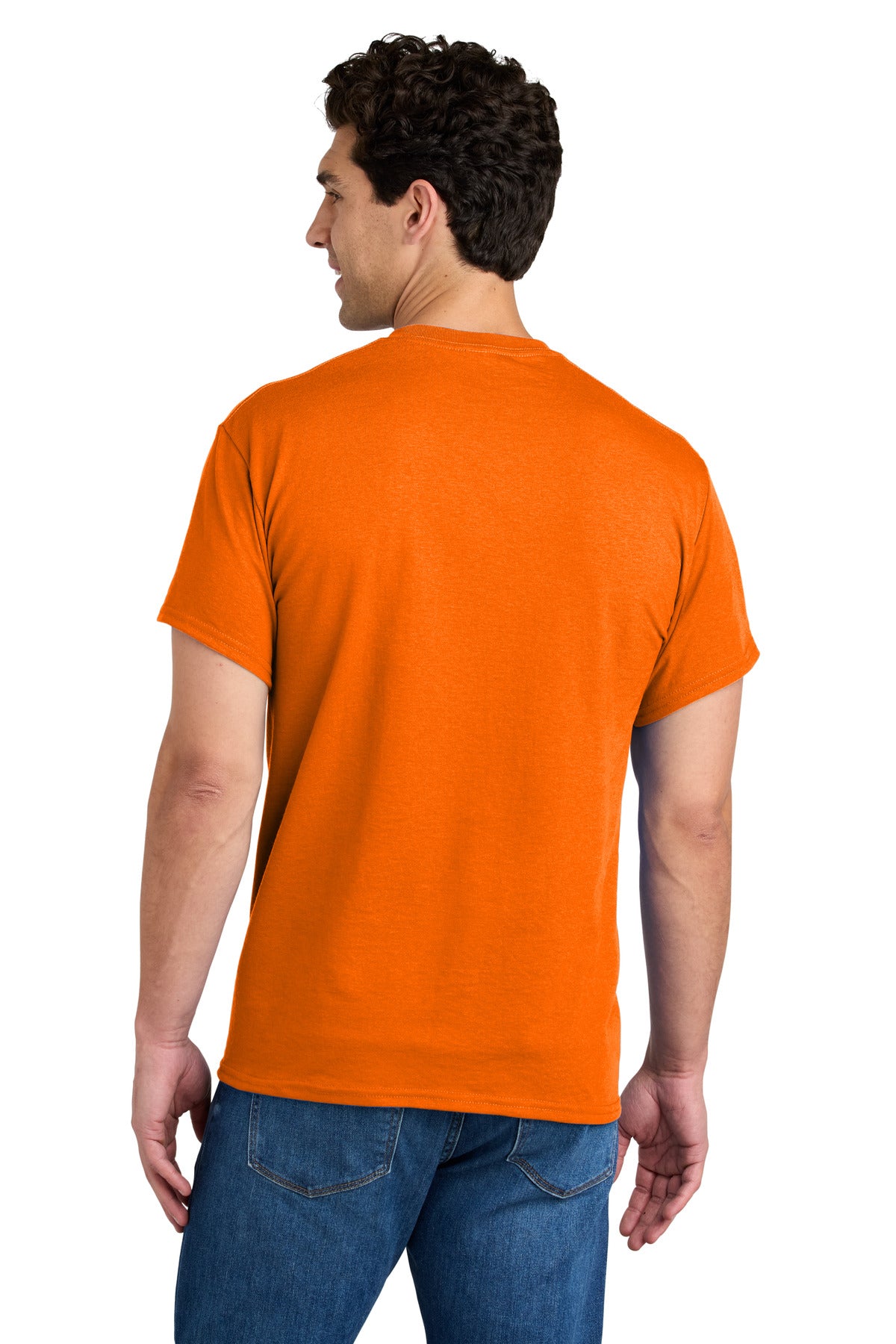 Gildan - DryBlend 50 Cotton/50 Poly Pocket T-Shirt - S. Orange