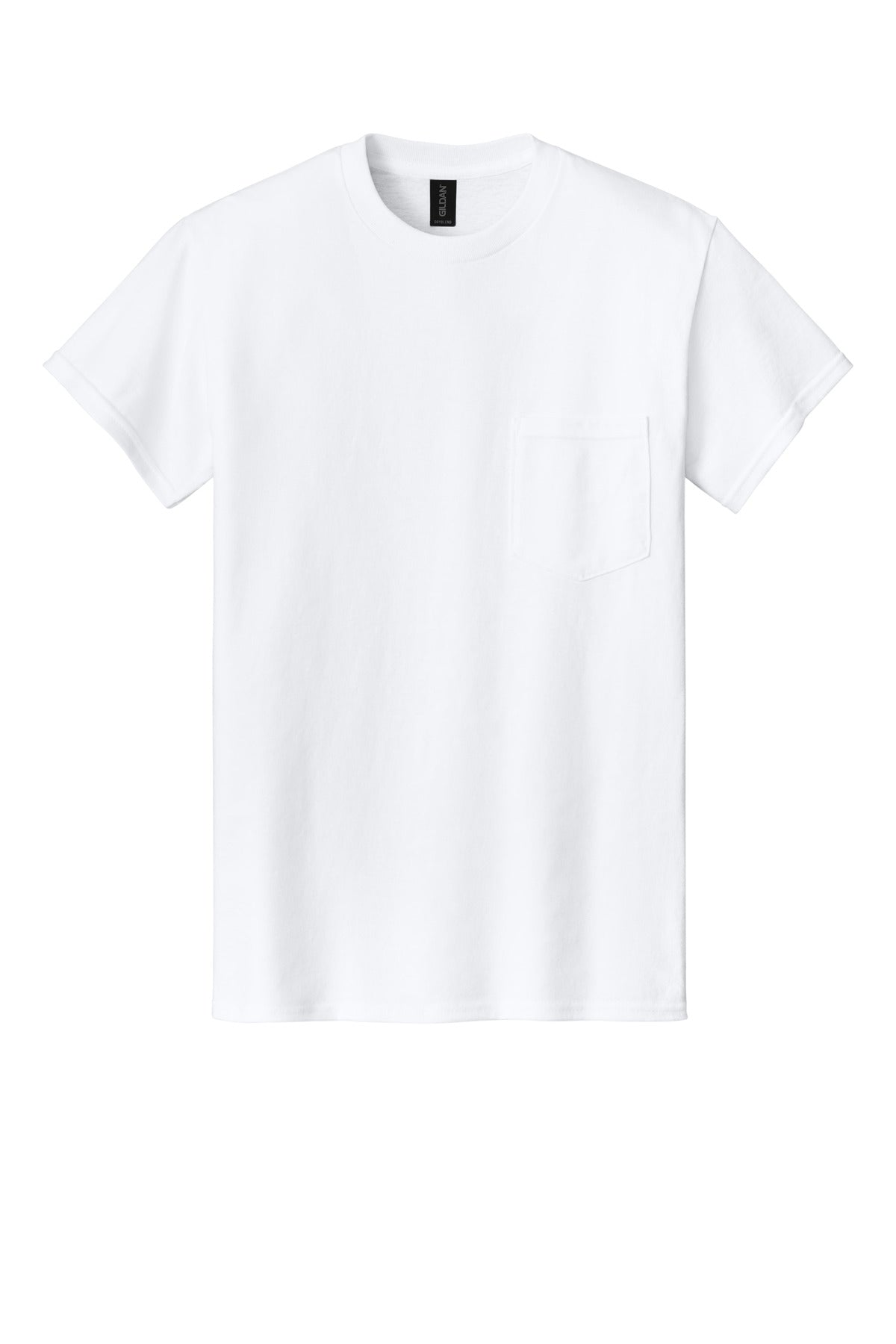 Gildan - DryBlend 50 Cotton/50 Poly Pocket T-Shirt - White