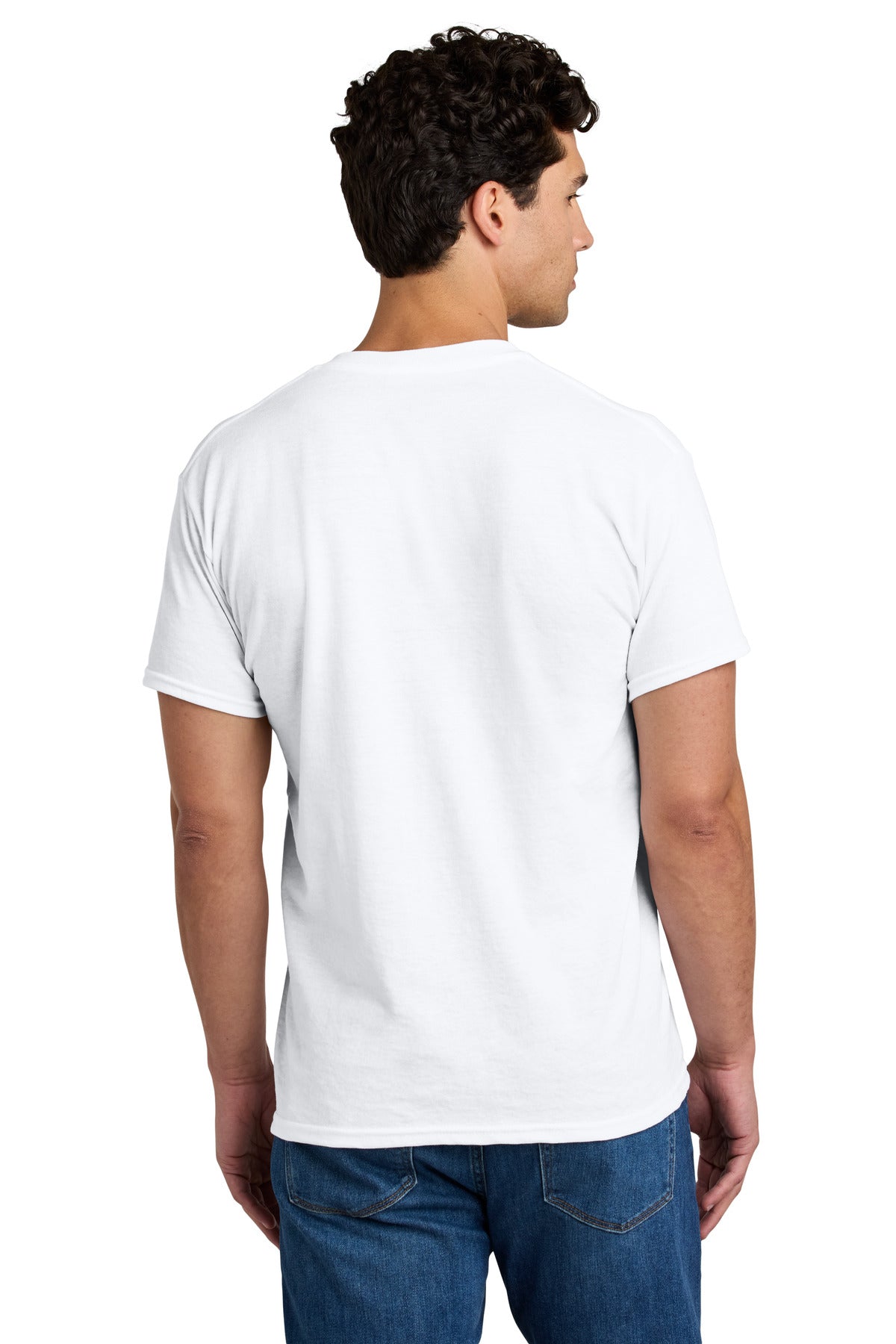 Gildan - DryBlend 50 Cotton/50 Poly Pocket T-Shirt - White