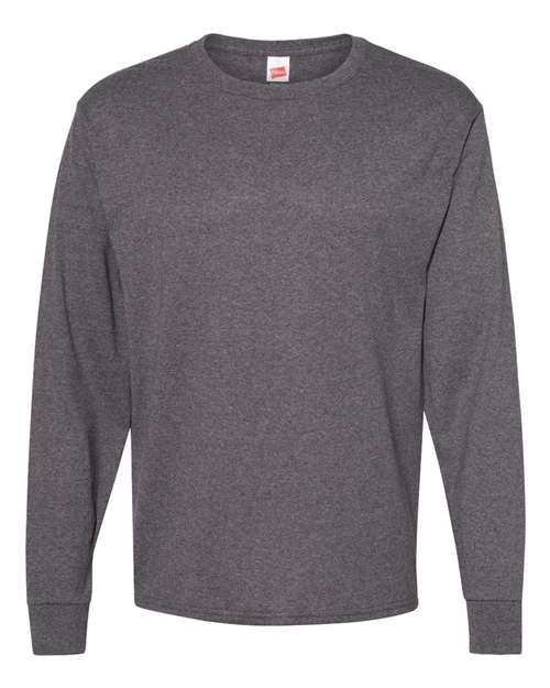 Essential-T Long Sleeve T-Shirt - Charcoal Heather