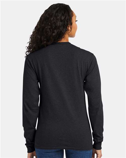 Essential-T Long Sleeve T-Shirt - Charcoal Heather