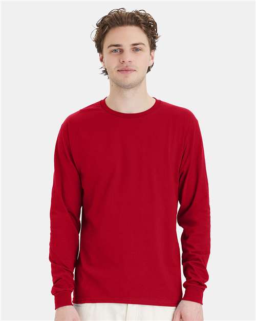 Essential-T Long Sleeve T-Shirt - Deep Red