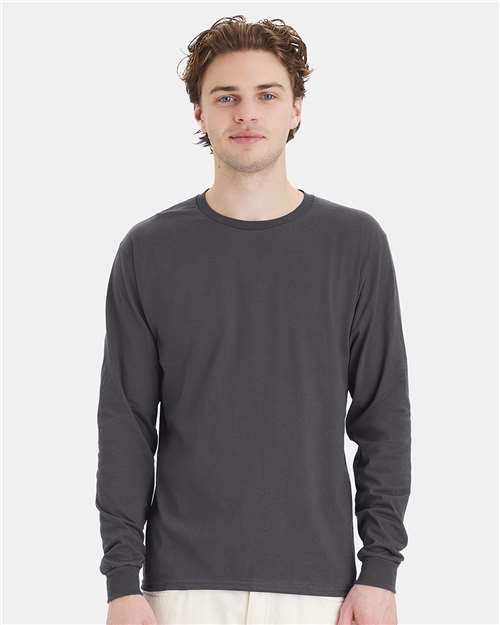 Essential-T Long Sleeve T-Shirt - Smoke Grey