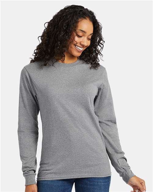 Essential-T Long Sleeve T-Shirt - Oxford Grey