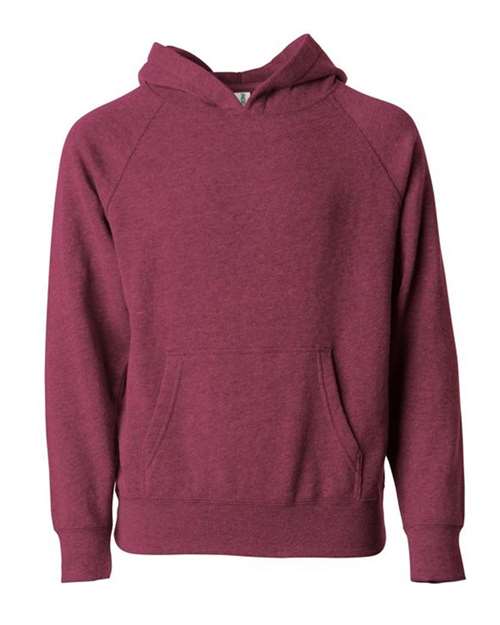 Toddler Special Blend Hooded Raglan Sweatshirt - Crimson