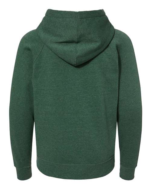 Youth Lightweight Special Blend Raglan Hooded Sweatshirt - Moss