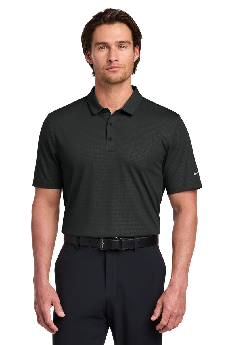 Nike Dri-FIT Embossed Tri-Blade Polo - Black