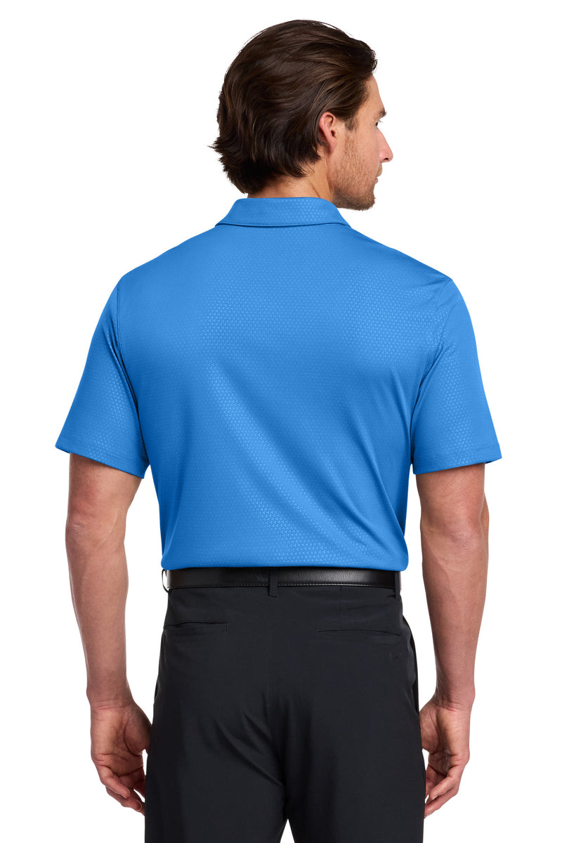 Nike Dri-FIT Embossed Tri-Blade Polo - Brisk Blue