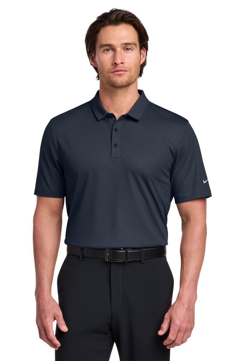 Nike Dri-FIT Embossed Tri-Blade Polo - Marine
