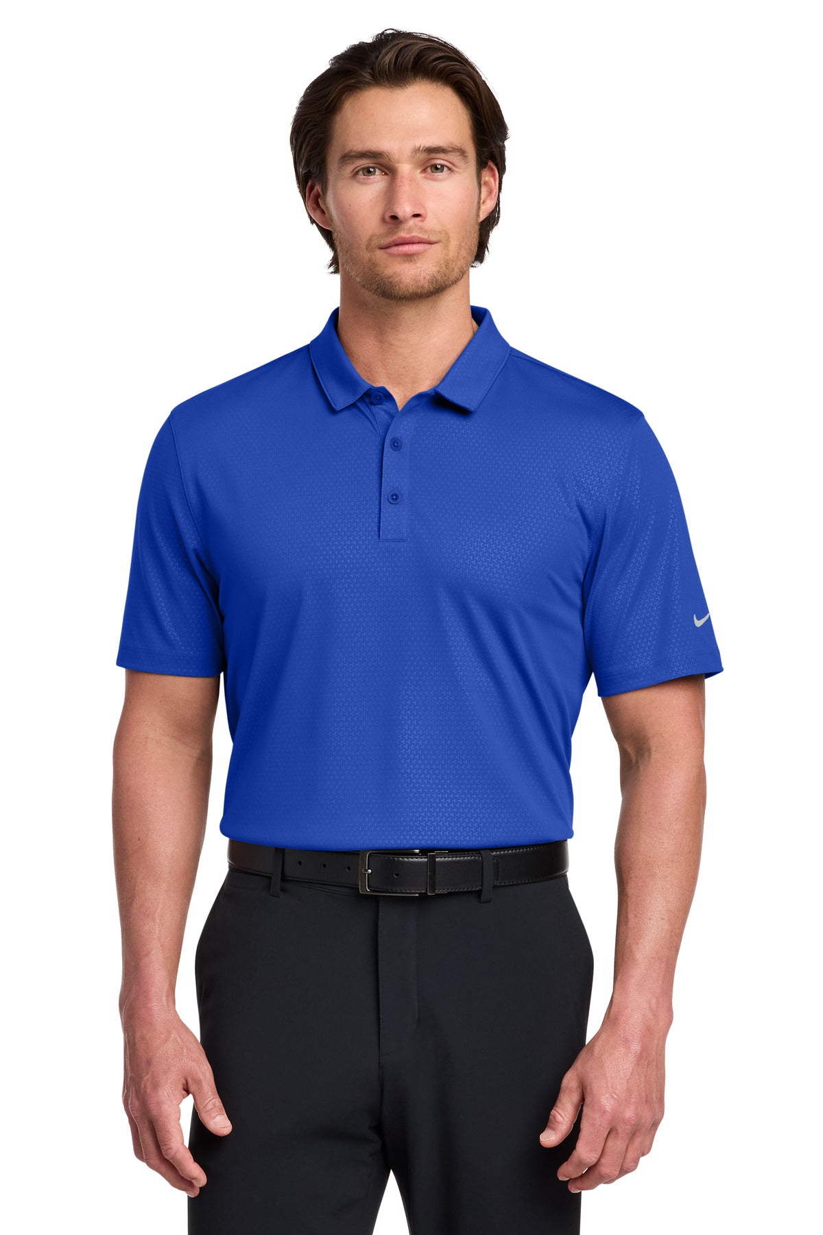 Nike Dri-FIT Embossed Tri-Blade Polo - Old Royal