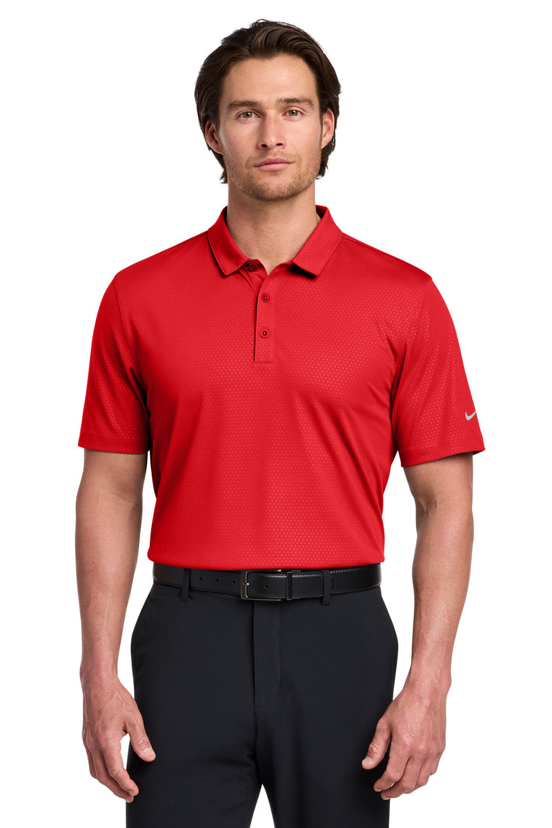Nike Dri-FIT Embossed Tri-Blade Polo - University Red