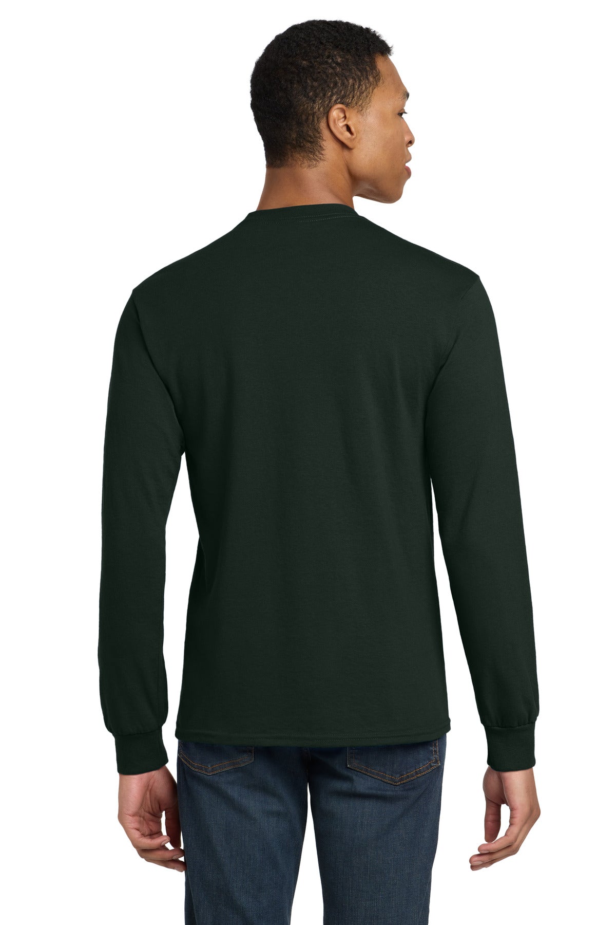 Gildan - DryBlend 50 Cotton/50 Poly Long Sleeve T-Shirt - Forest Green