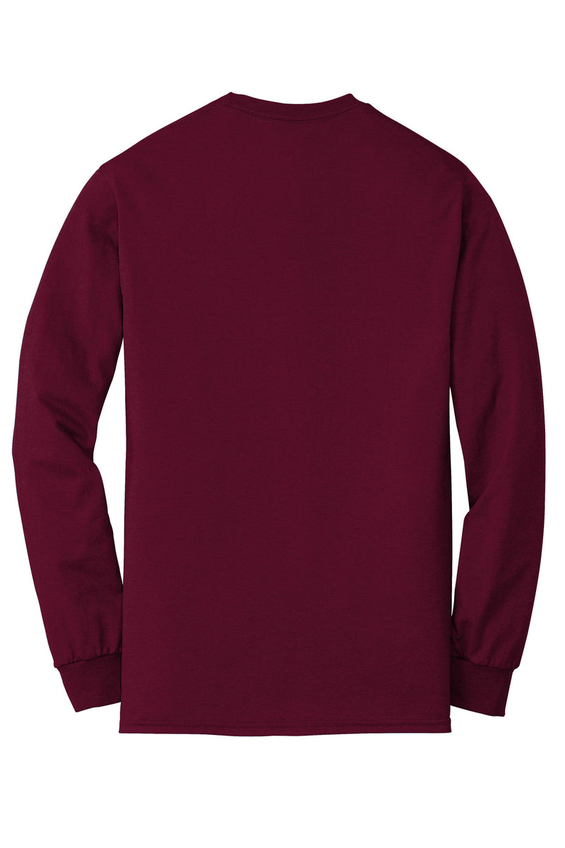 Gildan - DryBlend 50 Cotton/50 Poly Long Sleeve T-Shirt - Maroon