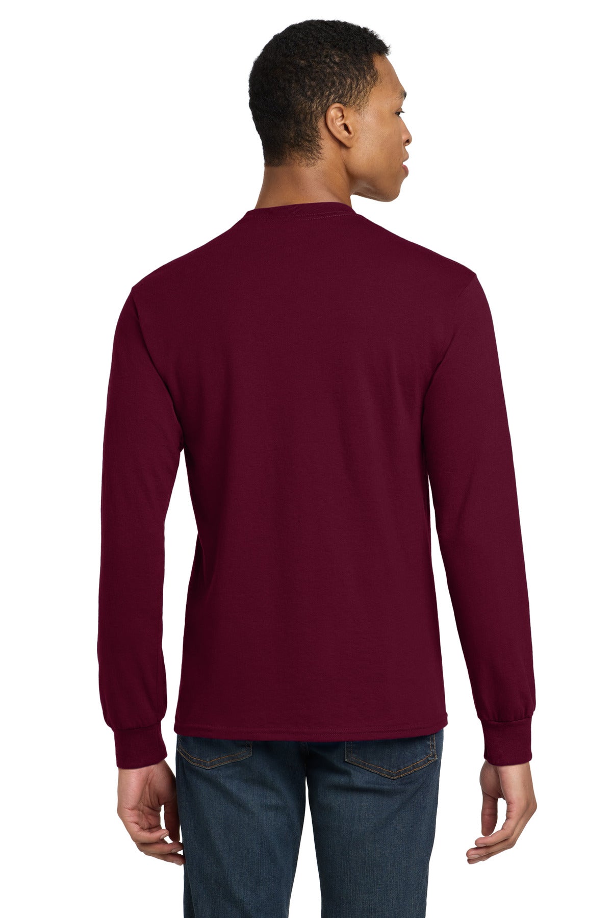 Gildan - DryBlend 50 Cotton/50 Poly Long Sleeve T-Shirt - Maroon