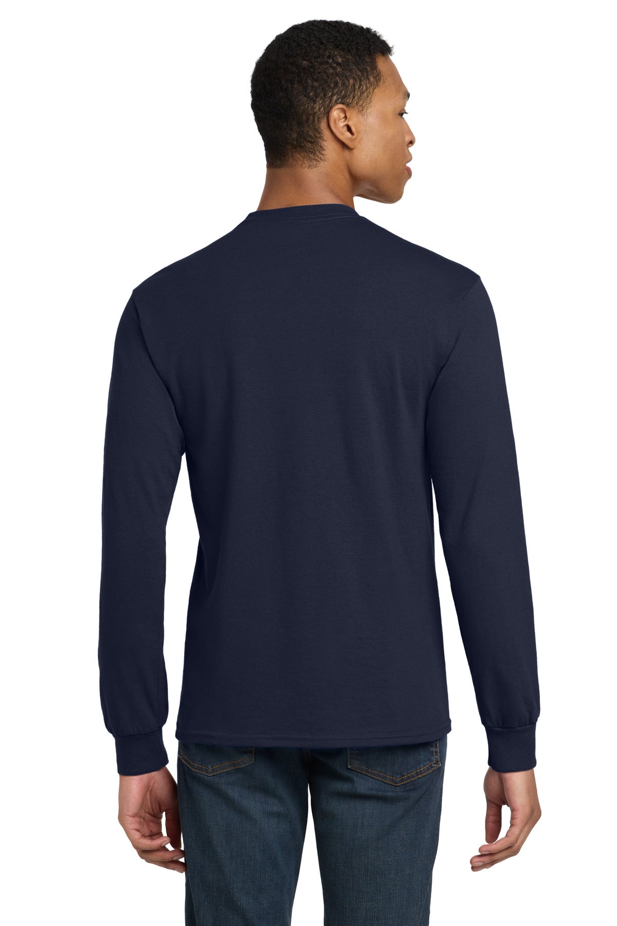 Gildan - DryBlend 50 Cotton/50 Poly Long Sleeve T-Shirt - Navy
