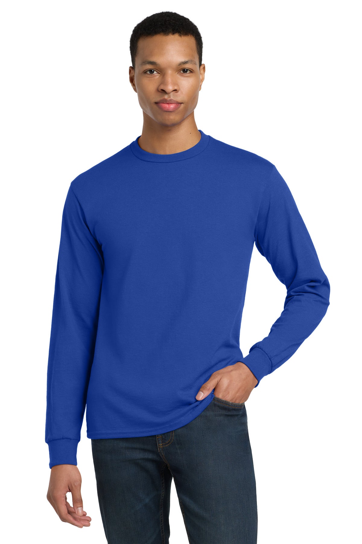 Gildan - DryBlend 50 Cotton/50 Poly Long Sleeve T-Shirt - Royal