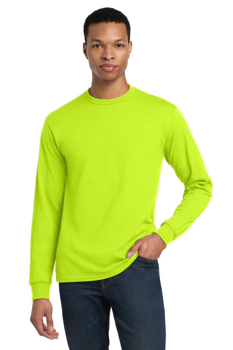 Gildan - DryBlend 50 Cotton/50 Poly Long Sleeve T-Shirt - Safety Green