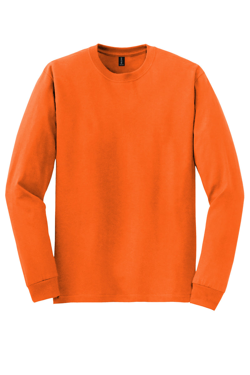 Gildan - DryBlend 50 Cotton/50 Poly Long Sleeve T-Shirt - S. Orange