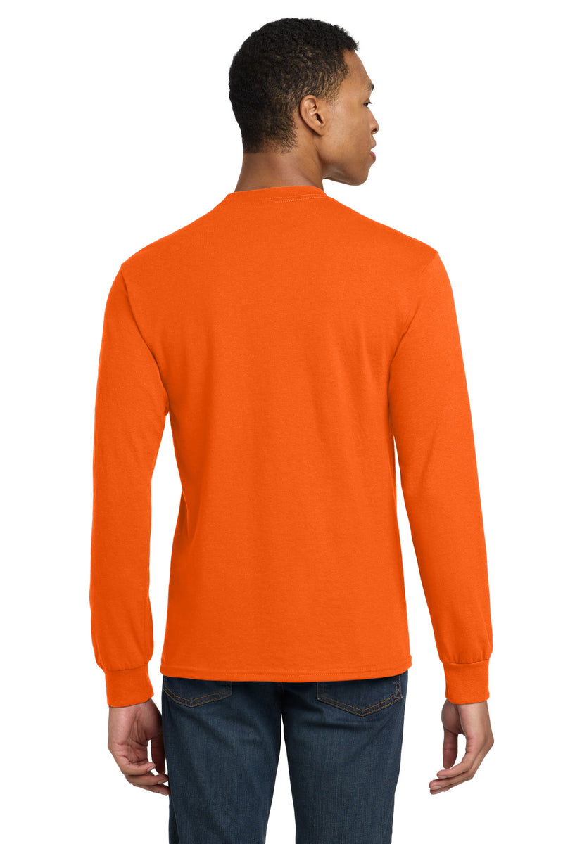 Gildan - DryBlend 50 Cotton/50 Poly Long Sleeve T-Shirt - S. Orange