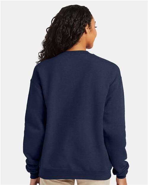 Unisex EcoSmart® Crewneck Sweatshirt - Heather Navy