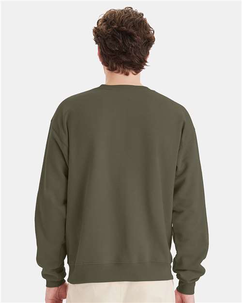 Unisex EcoSmart® Crewneck Sweatshirt - Fatigue Green