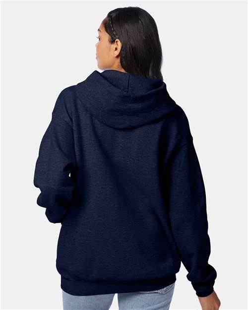 Unisex EcoSmart® Hooded Sweatshirt - Heather Navy