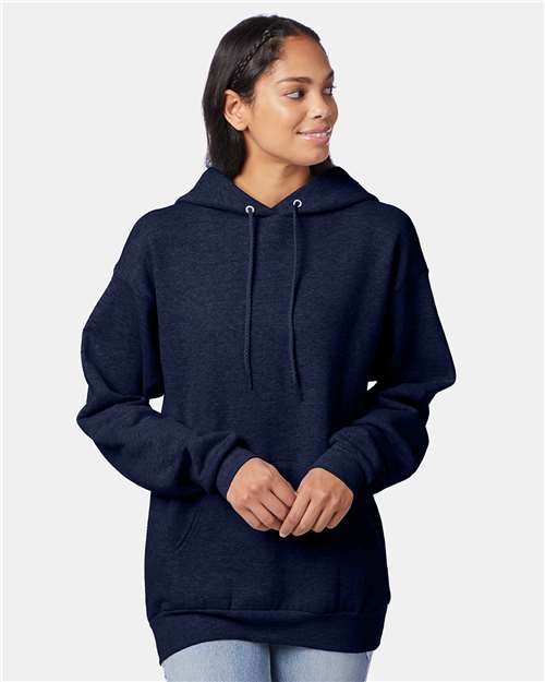 Unisex EcoSmart® Hooded Sweatshirt - Heather Navy