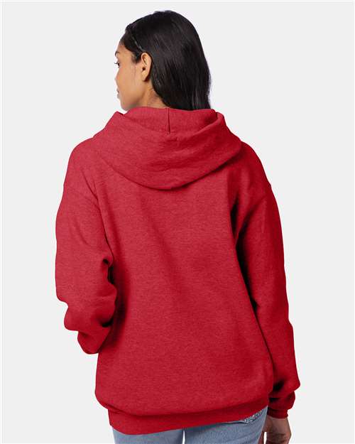 Unisex EcoSmart® Hooded Sweatshirt - Heather Red