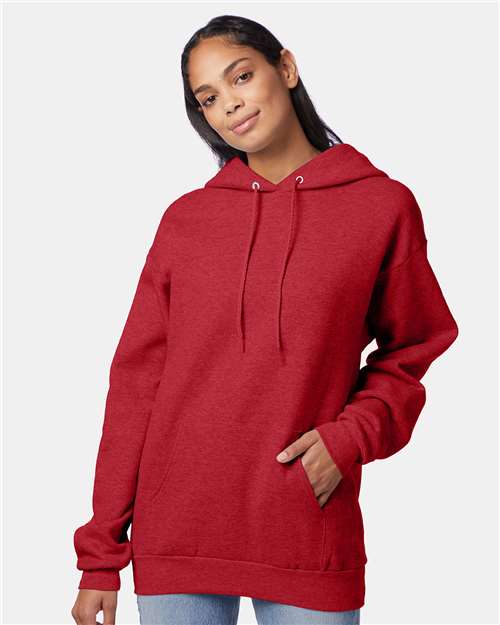 Unisex EcoSmart® Hooded Sweatshirt - Heather Red