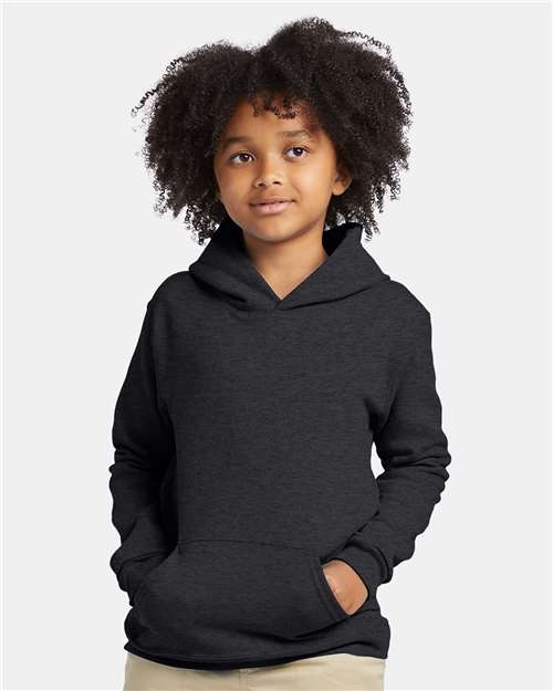 Youth EcoSmart® Hooded Sweatshirt - Charcoal Heather