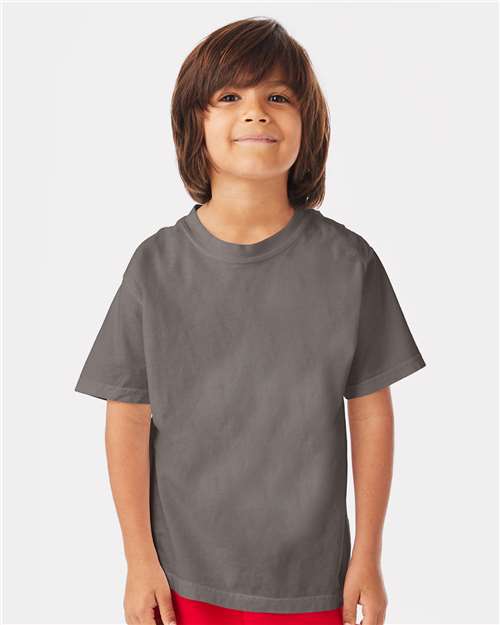 Youth Garment-Dyed T-Shirt - Concrete Grey