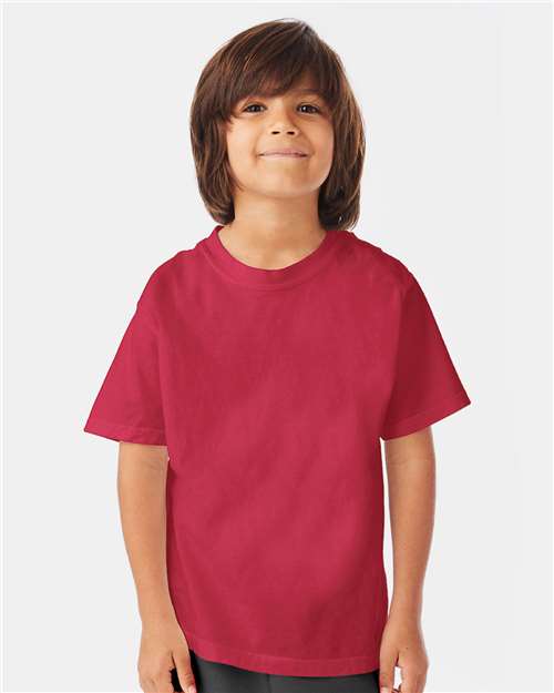 Youth Garment-Dyed T-Shirt - Crimson Fall