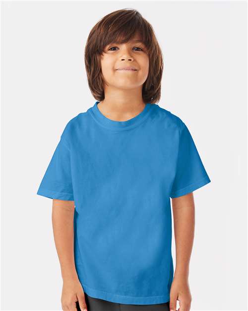 Youth Garment-Dyed T-Shirt - Summer Sky Blue