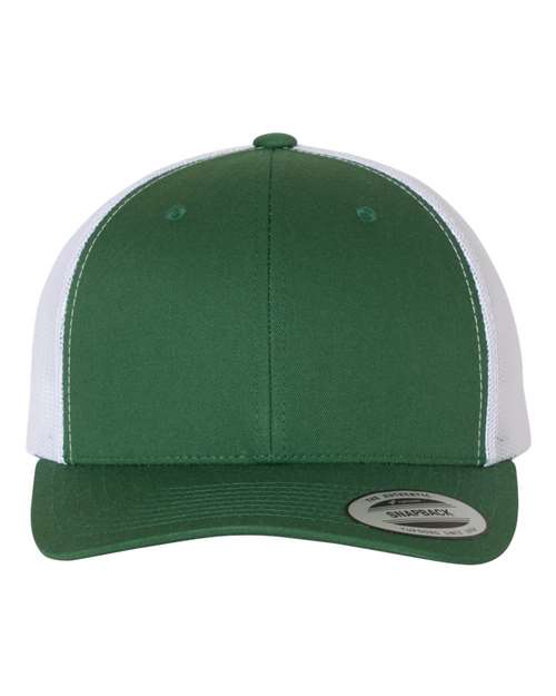 Retro Trucker Cap - Evergreen/ White