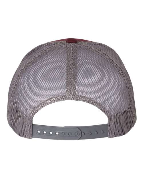Retro Trucker Cap - Maroon/ Grey