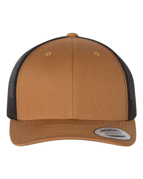 Retro Trucker Cap - Caramel/ Black