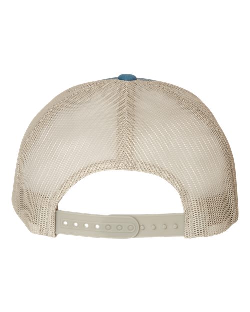 Retro Trucker Cap - Steel Blue/ Silver