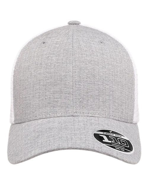 110® Mesh-Back Cap - Melange Silver/ White