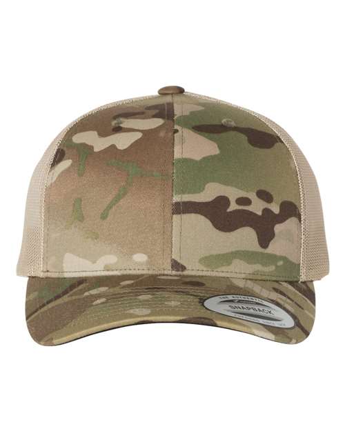 Retro Trucker Cap - Multicam Green/ Khaki