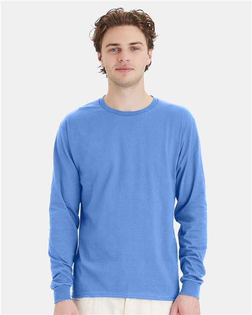 Essential-T Long Sleeve T-Shirt - Carolina Blue