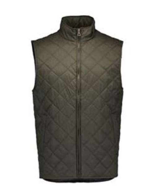 Men's Vintage Diamond Quilted Vest - Rosin