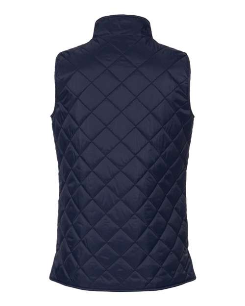 Women's Vintage Diamond Quilted Vest - Navy