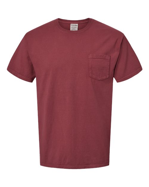 Unisex Garment-Dyed Pocket T-Shirt - Cayenne