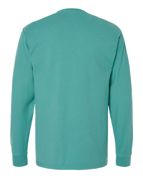 Unisex Garment-Dyed Long Sleeve T-Shirt - Spanish Moss
