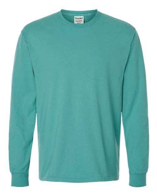Unisex Garment-Dyed Long Sleeve T-Shirt - Spanish Moss