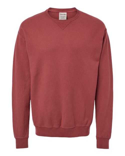 Unisex Garment-Dyed Crewneck Sweatshirt - Cayenne